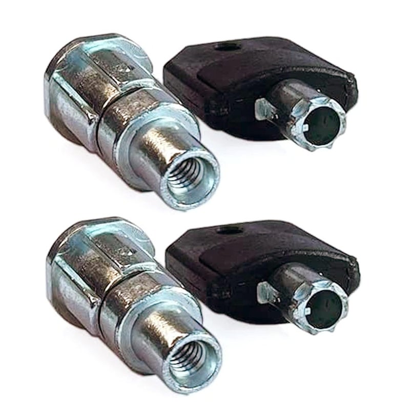 ACKSTAR Store Lock and Key for Classic Gumball Machine - Vending Machines Top Lid Tubular Key Lock for Capsule, Candy, Gumball Vending Machine. Gumball Machine Lock and Key 1/4" Thread (2pc - Key Y3)… - Image 1